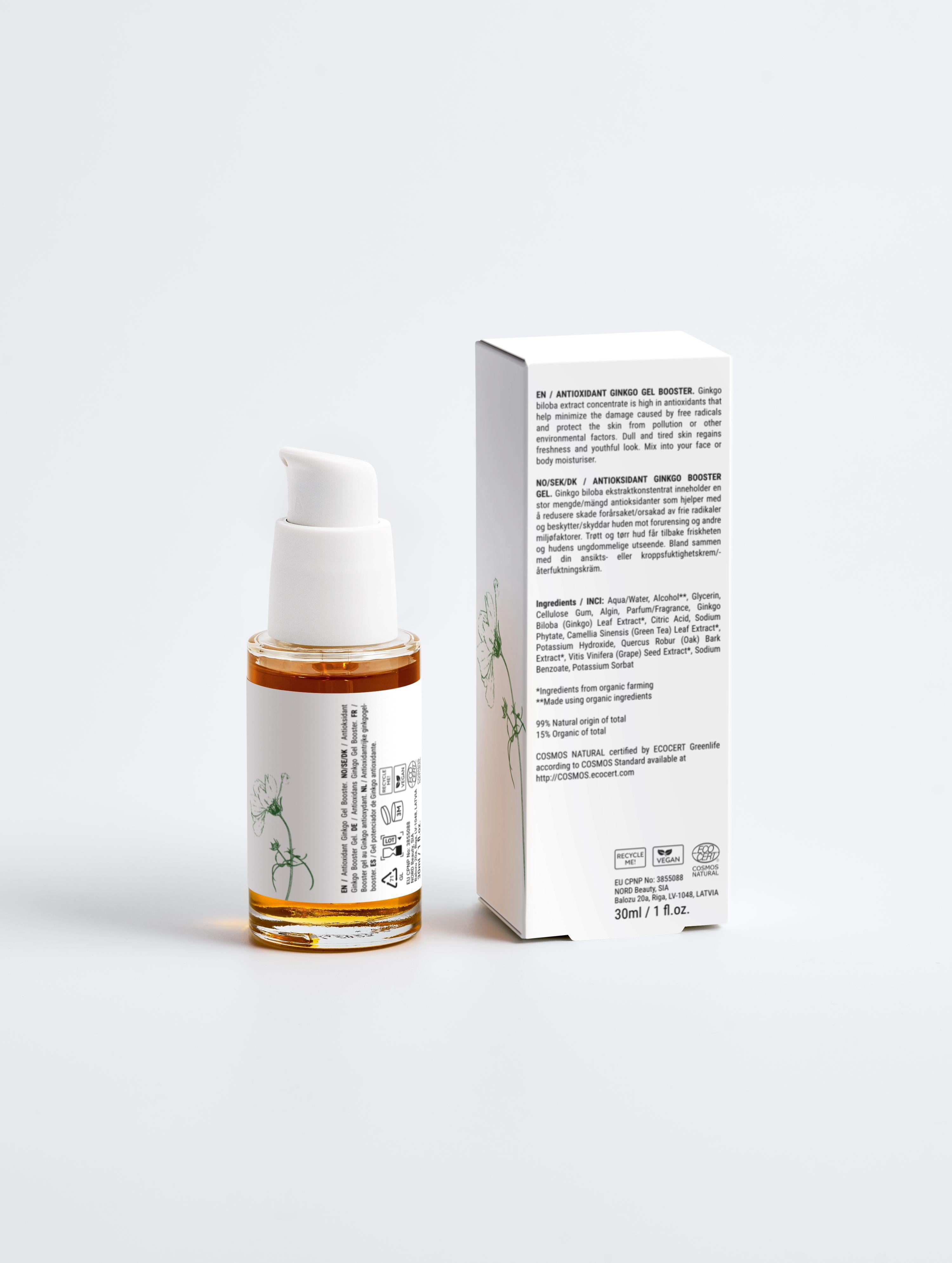 Antioxidant Ginkgo Gel Booster