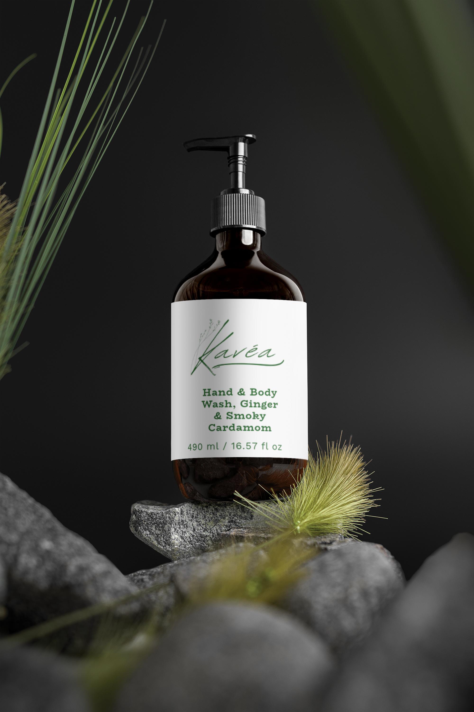 Hand & Body Wash, Ginger & Smoky Cardamom